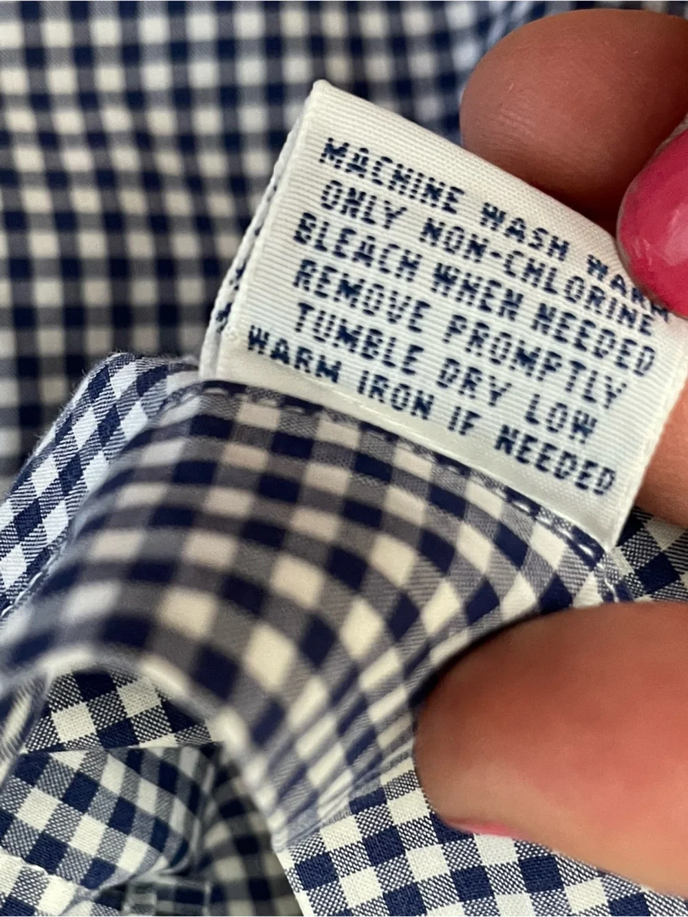 Polo Ralph Lauren Navy & White Gingham pink pony dress shirt XL preppy business
